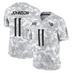 Johmsee T.Titans #11 Jermaine Johnson II Player Arctic Camo Limited Salute to Service Home Game Stitched Jerseys