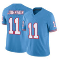 Johmsee T.Titans #11 Jermaine Johnson II Player Light Blue Limited Vapor F.U.S.E. Home Game Stitched Jerseys