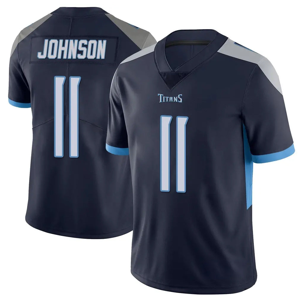 Johmsee T.Titans #11 Jermaine Johnson II Player Navy Limited Vapor Untouchable Home Game Stitched Jerseys