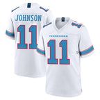 Johmsee T.Titans #11 Jermaine Johnson II Player White 2026 Game Home Stitched Jerseys