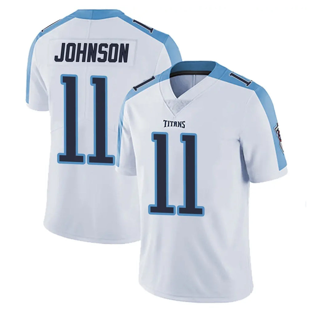 Johmsee T.Titans #11 Jermaine Johnson II Player White Limited Vapor Untouchable Home Game Stitched Jerseys