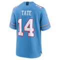 Johmsee T.Titans #14 Carnell Tate Light Blue 2026 Draft First Round Pick No. 4 Team Game Stitched Jerseys