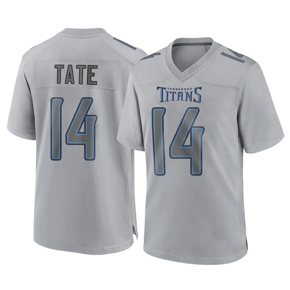 Johmsee T.Titans #14 Carnell Tate Player Gray Atmosphere Fashion Home Game Stitched Jerseys