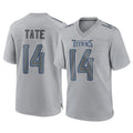Johmsee T.Titans #14 Carnell Tate Player Gray Atmosphere Fashion Home Game Stitched Jerseys