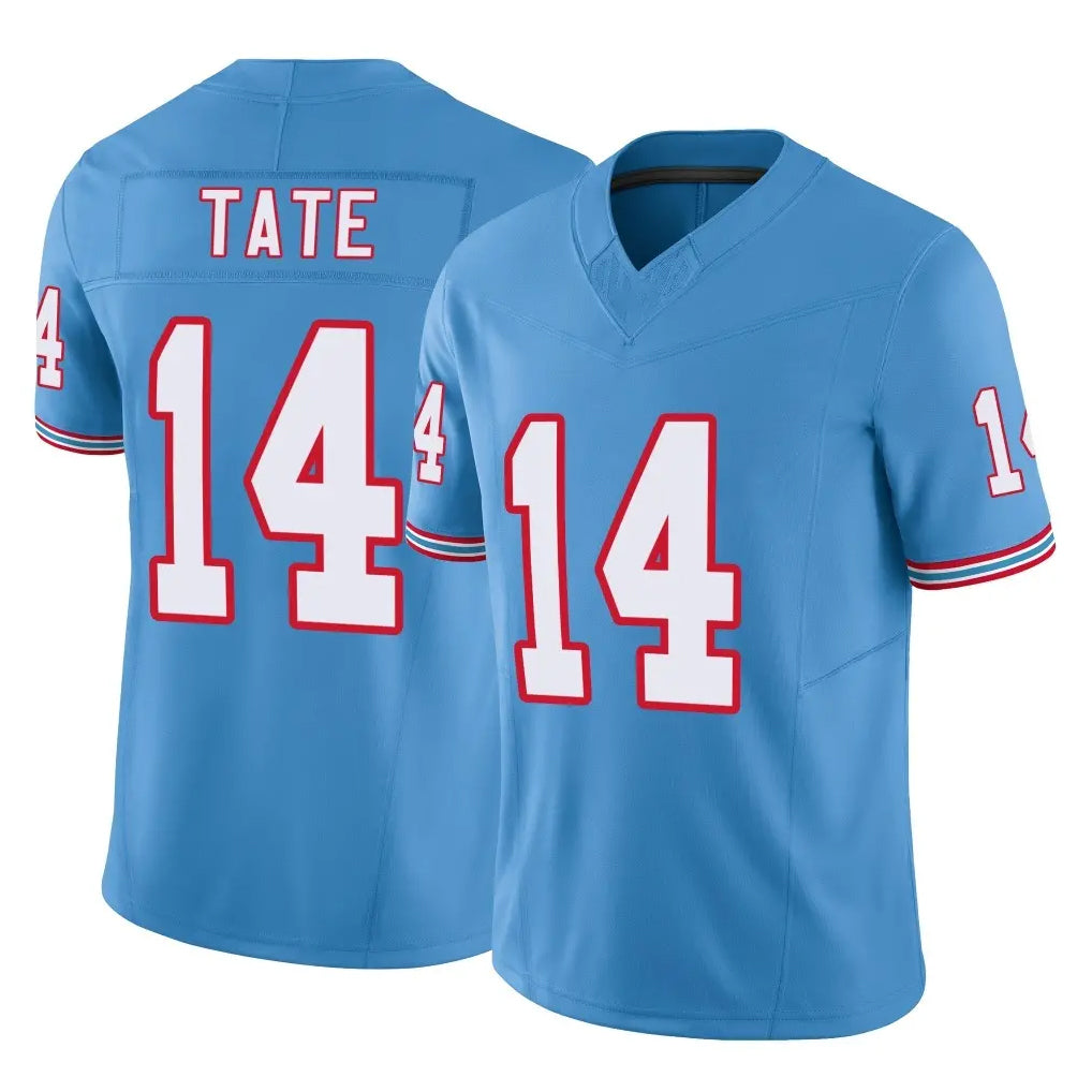 Johmsee T.Titans #14 Carnell Tate Player Light Blue Limited Vapor F.U.S.E. Home Game Stitched Jerseys