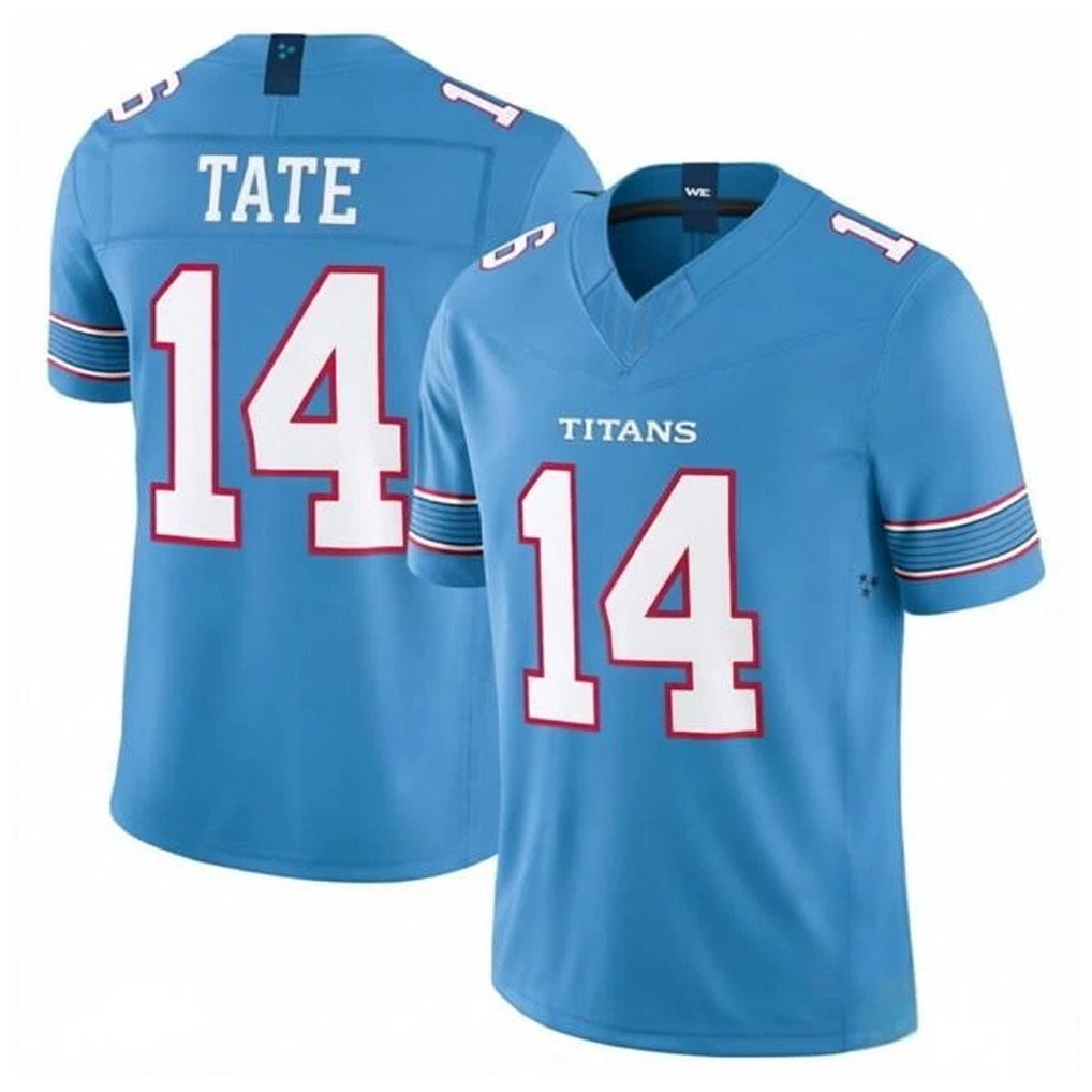 Johmsee T.Titans #14 Carnell Tate Player Light Blue Team Vapor F.U.S.E. Limited Home Game Stitched Jerseys