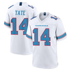 Johmsee T.Titans #14 Carnell Tate Player White 2026 Game Home Stitched Jerseys