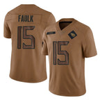 Johmsee T.Titans #15 Keldric Faulk Player Brown Limited Salute to Service Home Game Stitched Jerseys