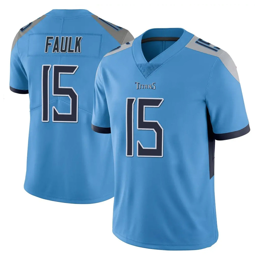 Johmsee T.Titans #15 Keldric Faulk Player Light Blue Limited Vapor Untouchable Home Game Stitched Jerseys