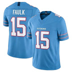 Johmsee T.Titans #15 Keldric Faulk Player Light Blue Team Vapor F.U.S.E. Limited Home Game Stitched Jerseys