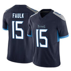Johmsee T.Titans #15 Keldric Faulk Player Navy Limited Vapor F.U.S.E. Home Game Stitched Jerseys