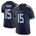 Johmsee T.Titans #15 Keldric Faulk Player Navy Limited Vapor Untouchable Home Game Stitched Jerseys