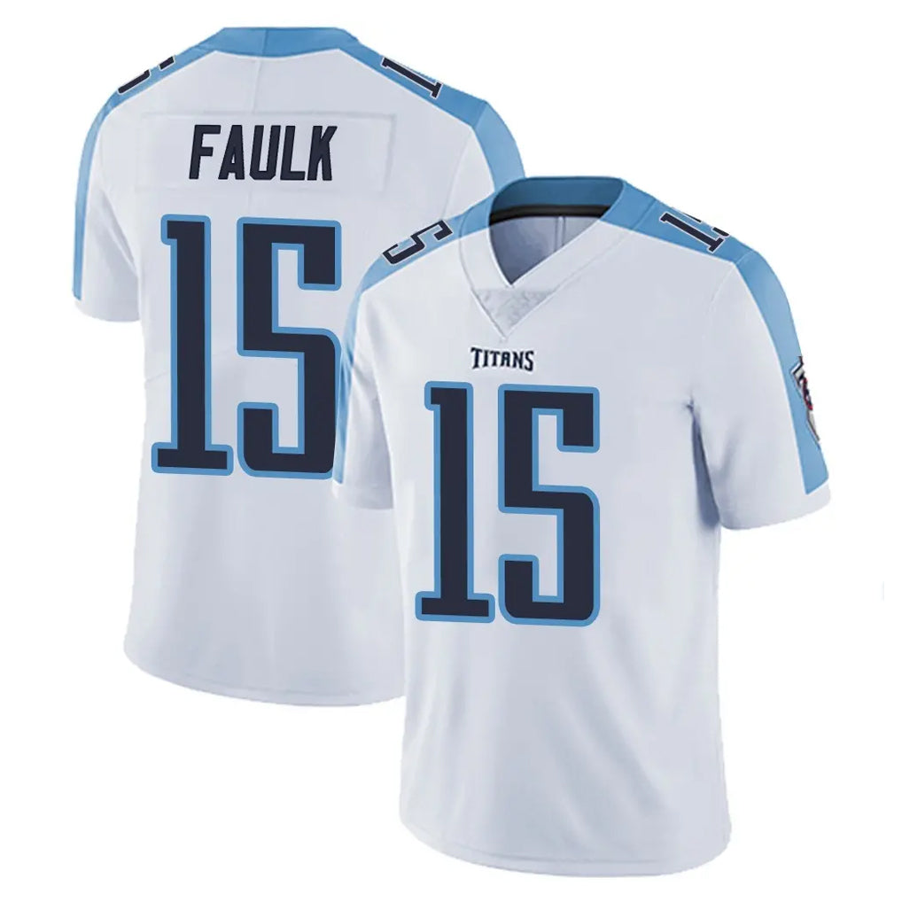 Johmsee T.Titans #15 Keldric Faulk Player White Limited Vapor Untouchable Home Game Stitched Jerseys