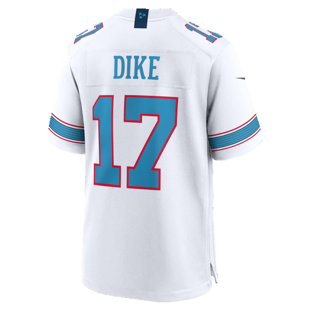 Johmsee T.Titans #17 Chimere Dike White Game Stitched Jerseys
