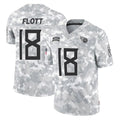 Johmsee T.Titans #18 Cor'Dale Flott Player Arctic Camo Limited Salute to Service Home Game Stitched Jerseys