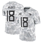 Johmsee T.Titans #18 Cor'Dale Flott Player Arctic Camo Limited Salute to Service Home Game Stitched Jerseys