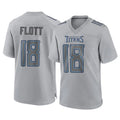 Johmsee T.Titans #18 Cor'Dale Flott Player Gray Atmosphere Fashion Home Game Stitched Jerseys