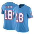 Johmsee T.Titans #18 Cor'Dale Flott Player Light Blue Limited Vapor F.U.S.E. Home Game Stitched Jerseys