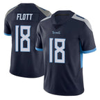 Johmsee T.Titans #18 Cor'Dale Flott Player Navy Limited Vapor Untouchable Home Game Stitched Jerseys