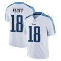 Johmsee T.Titans #18 Cor'Dale Flott Player White Limited Vapor Untouchable Home Game Stitched Jerseys