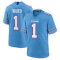 Johmsee T.Titans #1 Cameron Ward Player Light Blue 2026 Game Home Stitched Jerseys