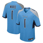 Johmsee T.Titans #1 Cameron Ward Player Light Blue Game Stitched Jerseys