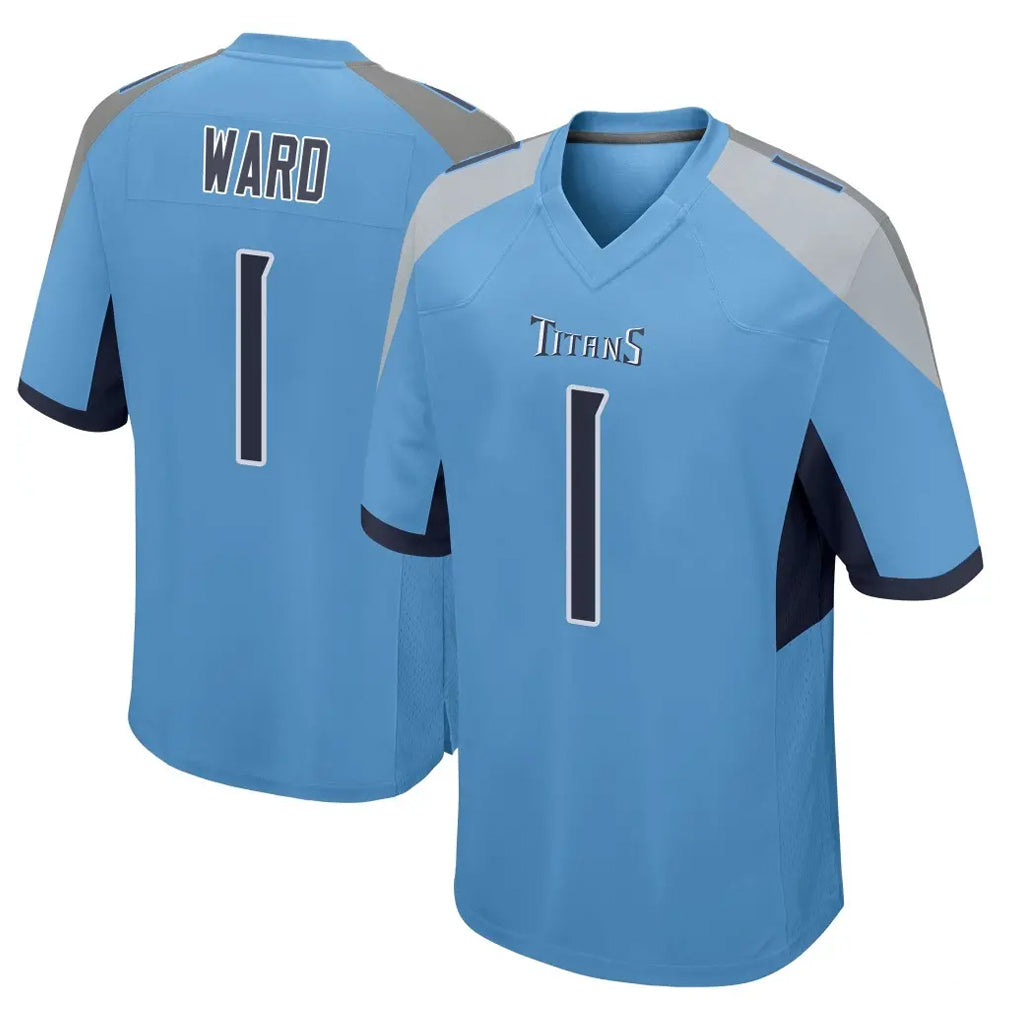Johmsee T.Titans #1 Cameron Ward  Player Light Blue Home Game Stitched Jerseys