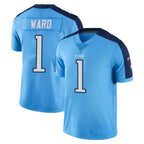 Johmsee T.Titans #1 Cameron Ward Player Light Blue Limited Color Rush Home Game Stitched Jerseys
