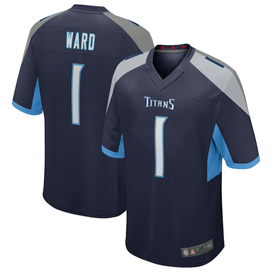 Johmsee T.Titans #1 Cameron Ward Player Navy Game Stitched Jerseys