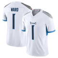 Johmsee T.Titans #1 Cameron Ward Player White 2025 Vapor Limited Home Game Stitched Jerseys