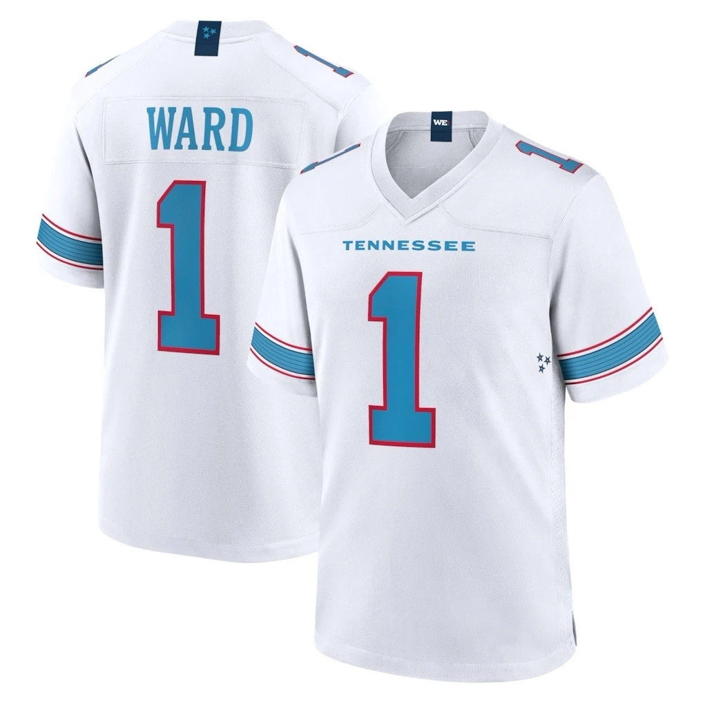 Johmsee T.Titans #1 Cameron Ward Player White 2026 Game Home Stitched Jerseys