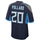 Johmsee T.Titans #20 Tony Pollard Navy Game Player Jersey Stitched Jersey