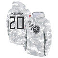 Johmsee T.Titans #20 Tony Pollard Player Arctic Camo Salute To Service Hoodies Game Stitched Jerseys