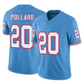 Johmsee T.Titans #20 Tony Pollard Player Light Blue Limited Vapor F.U.S.E. Home Game Stitched Jerseys