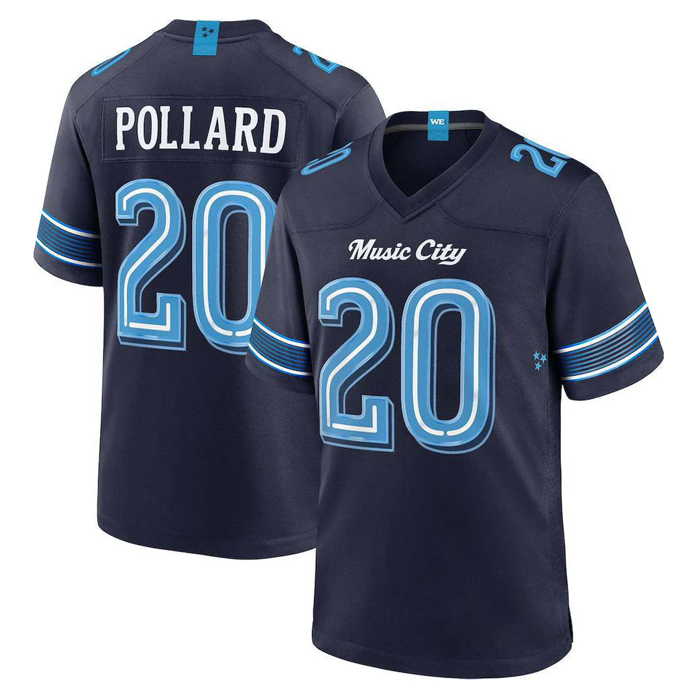 Johmsee T.Titans #20 Tony Pollard Player Navy 2026 Rivalries Collection Home Game Stitched Jerseys