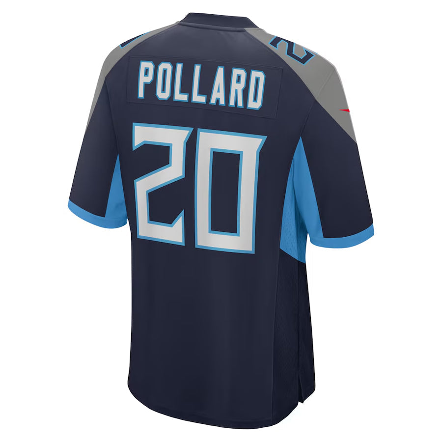 Johmsee T.Titans #20 Tony Pollard Player Navy Home Game Stitched Jerseys