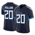 Johmsee T.Titans #20 Tony Pollard Player Navy Limited Vapor F.U.S.E. Home Game Stitched Jerseys