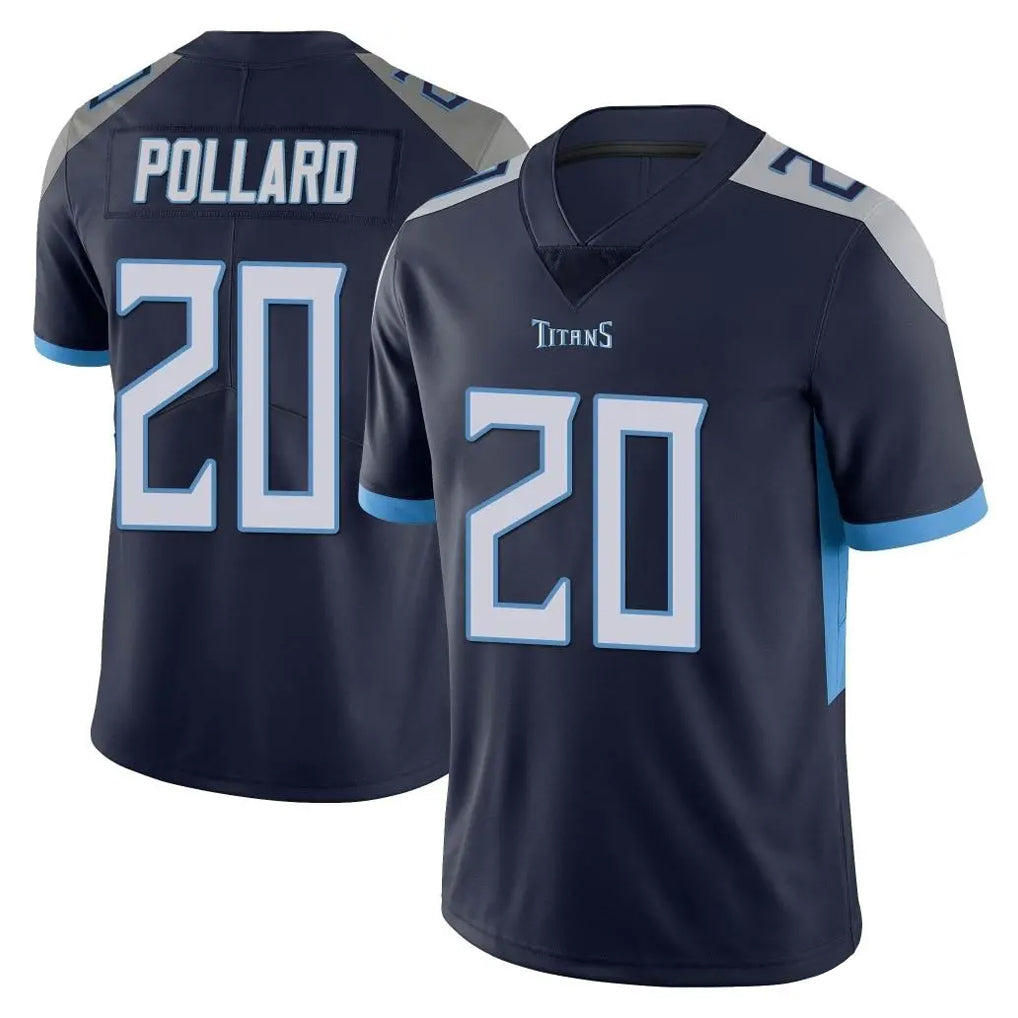 Johmsee T.Titans #20 Tony Pollard Player Navy Limited Vapor Untouchable Home Game Stitched Jerseys