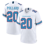 Johmsee T.Titans #20 Tony Pollard Player White 2026 Game Home Stitched Jerseys