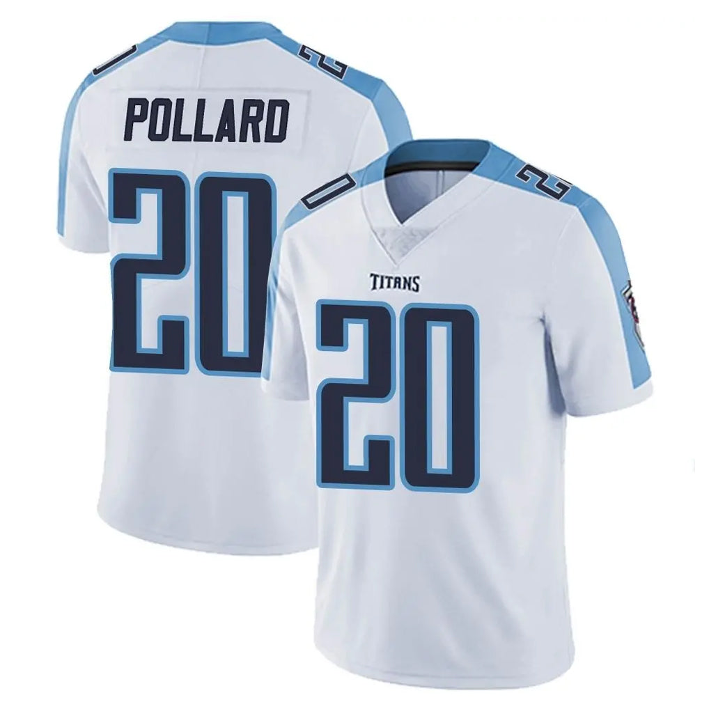 Johmsee T.Titans #20 Tony Pollard Player White Limited Vapor Untouchable Home Game Stitched Jerseys