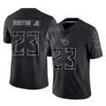 Johmsee T.Titans #23 Kevin Winston Jr. Player Black Limited Reflective Home Game Stitched Jerseys