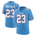 Johmsee T.Titans #23 Kevin Winston Jr. Player Light Blue 2026 Game Home Stitched Jerseys
