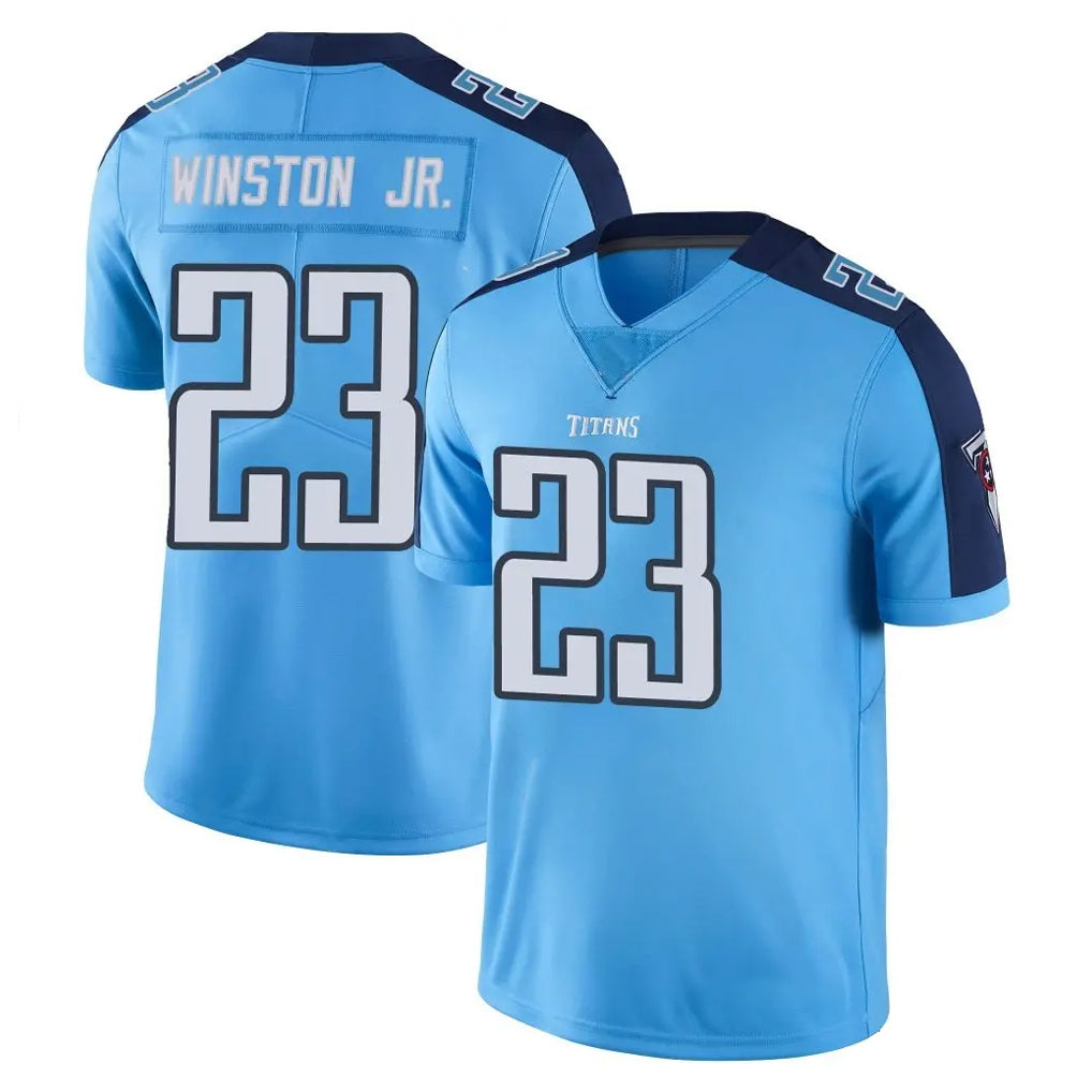 Johmsee T.Titans #23 Kevin Winston Jr. Player Light Blue Limited Color Rush Home Game Stitched Jerseys