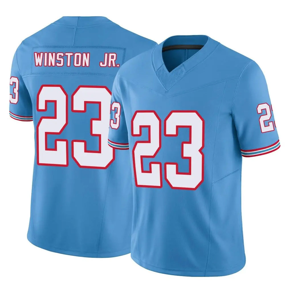 Johmsee T.Titans #23 Kevin Winston Jr. Player Light Blue Limited Vapor F.U.S.E. Home Game Stitched Jerseys