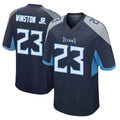 Johmsee T.Titans #23 Kevin Winston Jr. Player Navy Home Game Stitched Jerseys