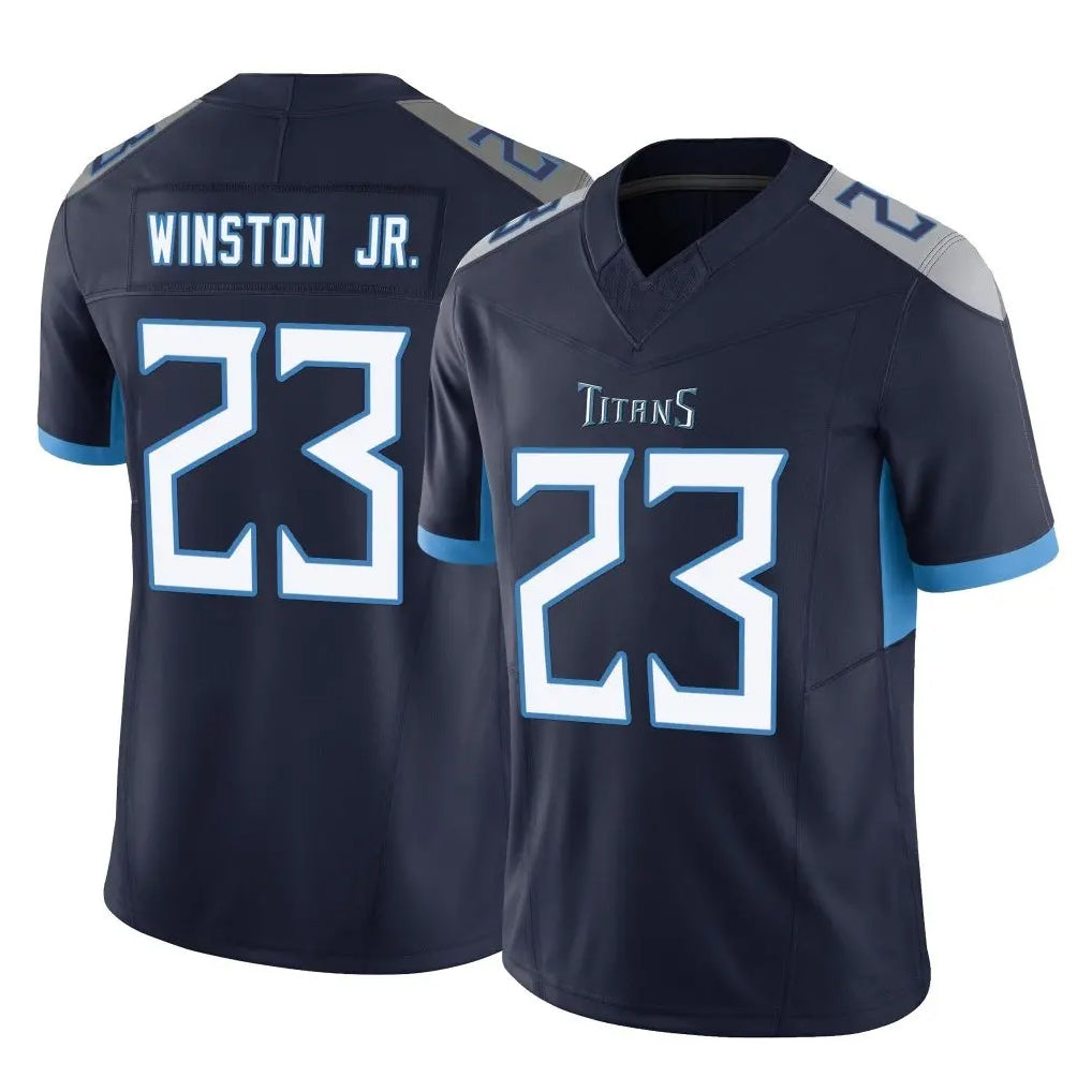 Johmsee T.Titans #23 Kevin Winston Jr. Player Navy Limited Vapor F.U.S.E. Home Game Stitched Jerseys