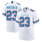 Johmsee T.Titans #23 Kevin Winston Jr. Player White 2026 Game Home Stitched Jerseys