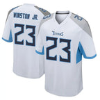 Johmsee T.Titans #23 Kevin Winston Jr. Player White Home Game Stitched Jerseys