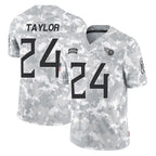 Johmsee T.Titans #24 Alontae Taylor Player Arctic Camo Limited Salute to Service Home Game Stitched Jerseys