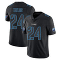 Johmsee T.Titans #24 Alontae Taylor Player Black Impact Limited Home Game Stitched Jerseys